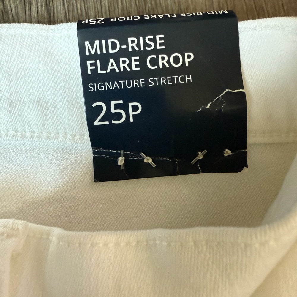 J Crew Factory Mid Rise Flare Crop Jeans - Picture 5 of 6